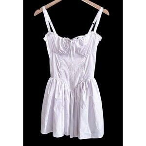 NWT Bustier Milkmaid White Corset Mini Dress  - Rue21 - Size Sm